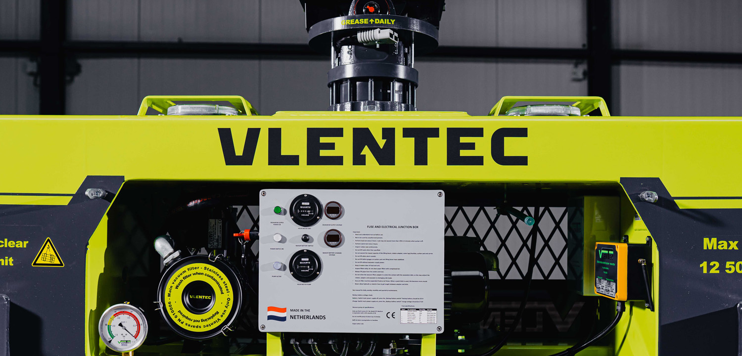 Electric vacuum pipe lifter from Vlentec
